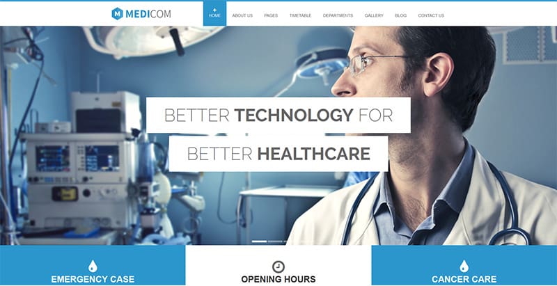 Medicom themes wordpress creer site internet clinique hopital Medicom themes wordpress creer site internet clinique hopital