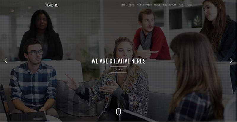 Nerdspro themes wordpress creer site internet agence photographe