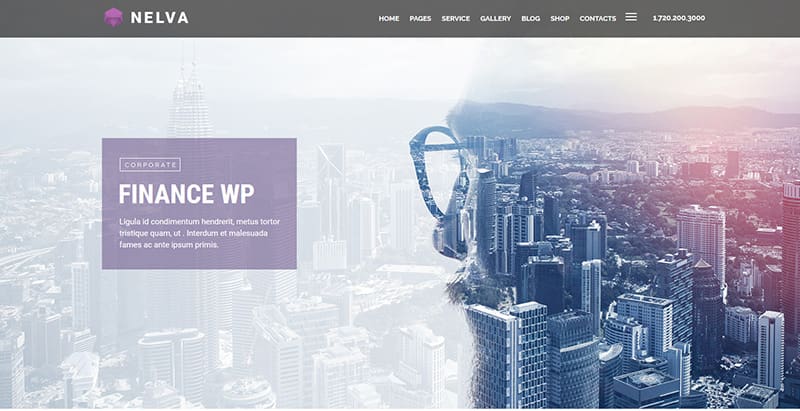 Nelva themes wordpress creer site web cabinet expert comptable