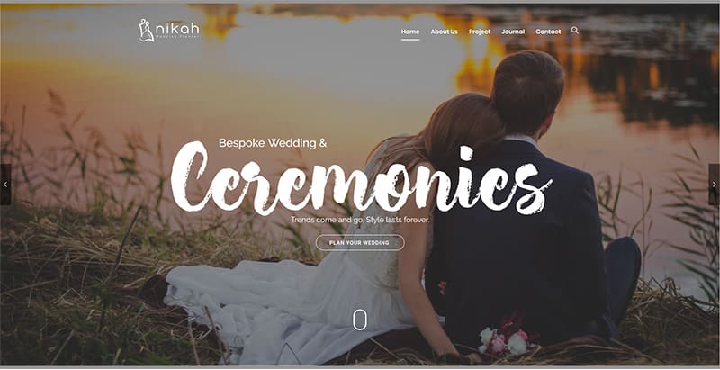 Nikah themes wordpress creer site internet mariage fiancialles