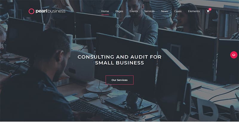 Pearl wp themes wordpress creer site web entreprise consulting cabinet industrie