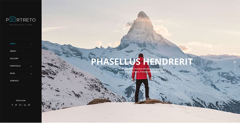 Portreto themes wordpress creer site web photographe illustrateur designer