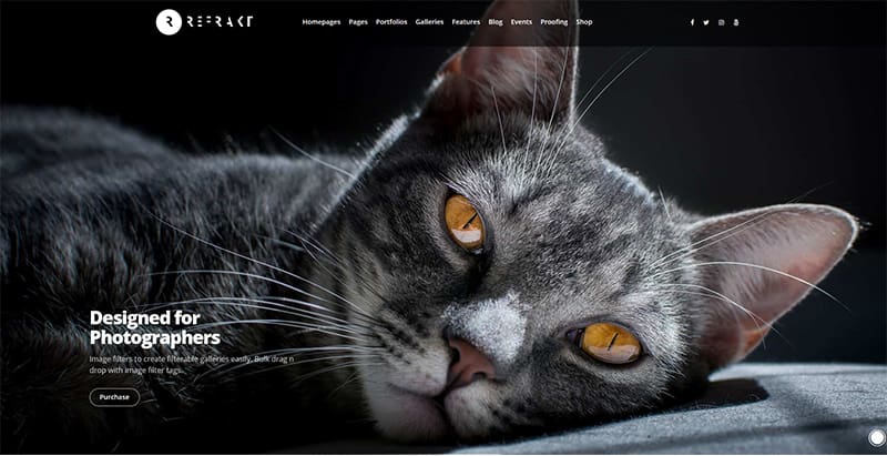 Refrackt themes wordpress creer site web agence creative photographe