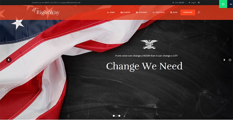 Right way themes wordpress creer site internet parti politique Right way meilleurs thèmes WordPress de politique