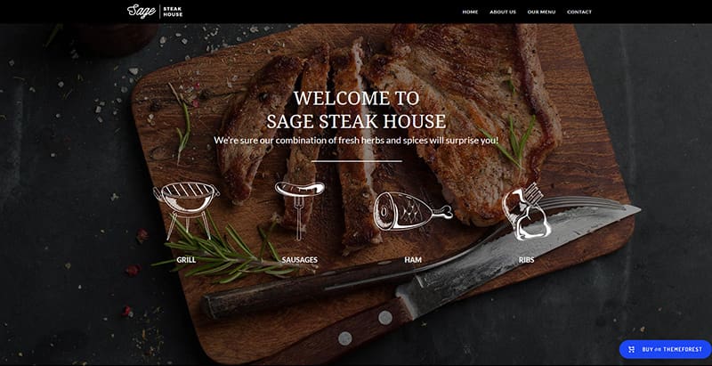 Sage themes wordpress creer site internet restaurant bistrot meilleurs thèmes WordPress de recettes de cuisine - Sage themes wordpress creer site internet restaurant bistrot
