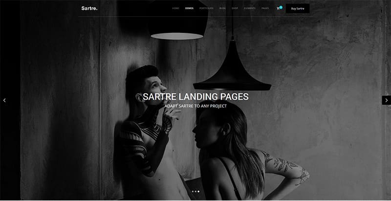 Sartre themes wordpress creer site internet agence photographe