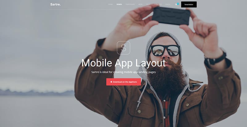 Sartre themes wordpress creer site web start up entreprise agence