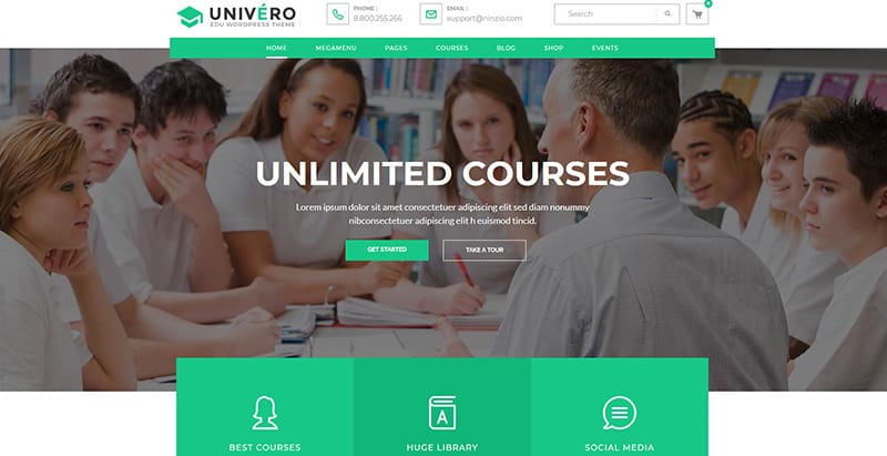موضوعات Univero ووردبريس إنشاء موقع التعلم الإلكتروني موضوعات Univero ووردبريس إنشاء موقع التعلم الإلكتروني