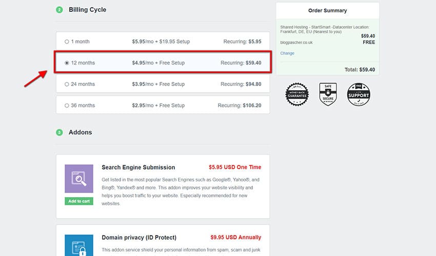 Facturation 12 mois Facturation 12 mois