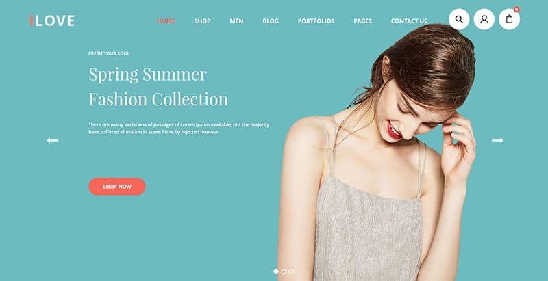 ilove الموضوعات وورد إنشاء موقع متجر التجارة الإلكترونية متجر على الإنترنت