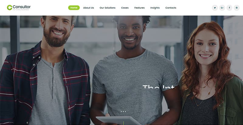 Consultor themes wordpress creer site web agence financiere entreprise