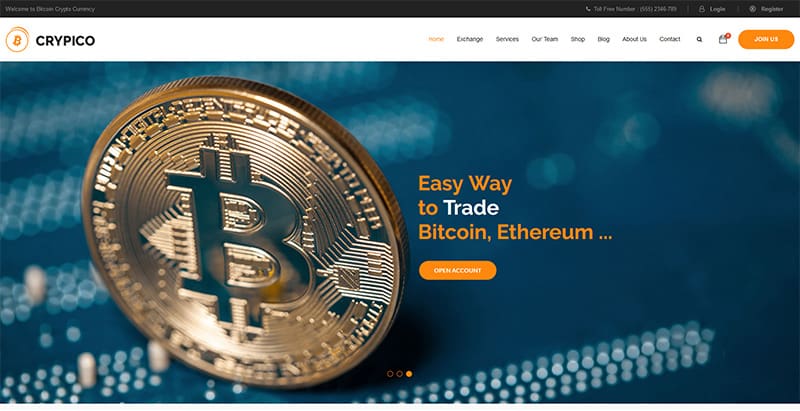 Crypico themes wordpress creer site internet entreprise crypto monnaies devises Crypico themes wordpress creer site internet entreprise crypto monnaies devises