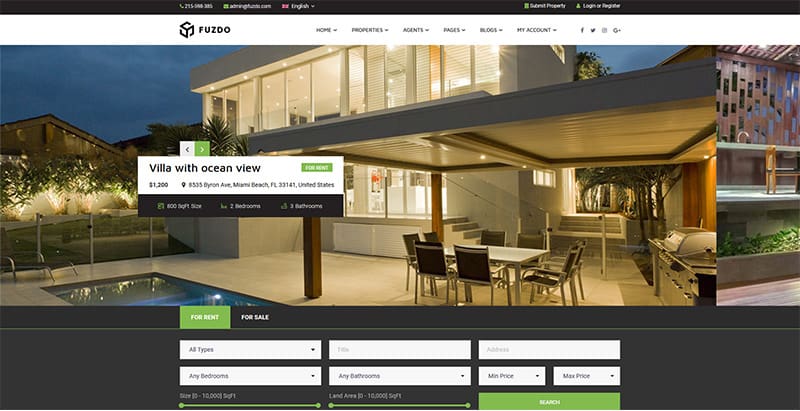 Fuzdo themes wordpress creer site web vente maisons villas appartements Fuzdo themes wordpress creer site web vente maisons villas appartements
