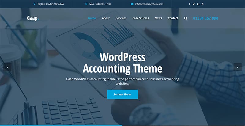 Gaap themes wordpress creer site web agence entreprise start up
