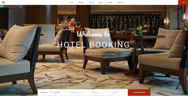 Houston themes wordpress creer site internet hotel motel auberge