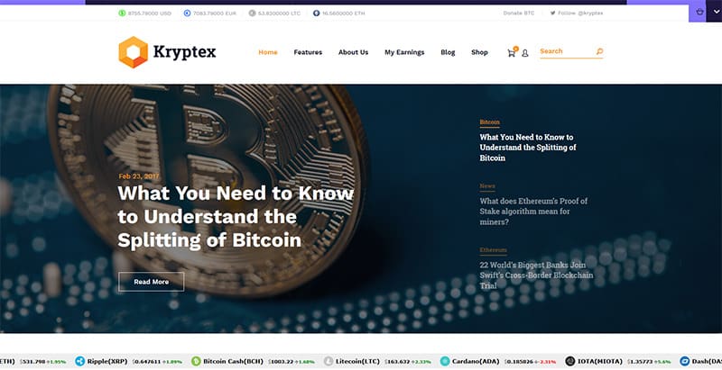 Kryptex themes wordpress creer site internet entreprise crypto monnaies devises Kryptex themes wordpress creer site internet entreprise crypto monnaies devises