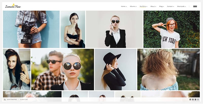 Lemontree themes wordpress creer site web portfolio photographe artiste Lemontree themes wordpress creer site web portfolio photographe artiste