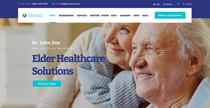 Mediac themes wordpress creer site web hopital clinique dispensaire