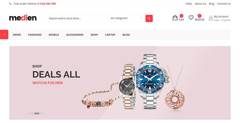 Medien themes wordpress creer site internet vente en ligne boutique