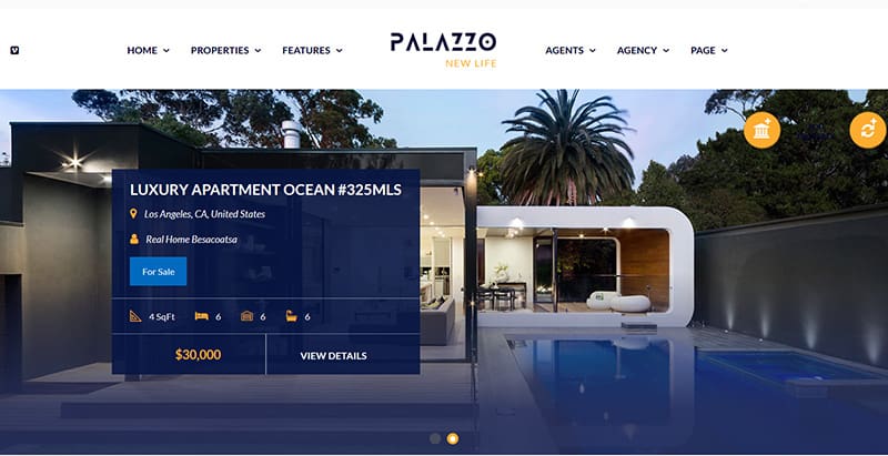 Palazzo themes wordpress creer site web vente maisons villas appartements Palazzo themes wordpress creer site web vente maisons villas appartements