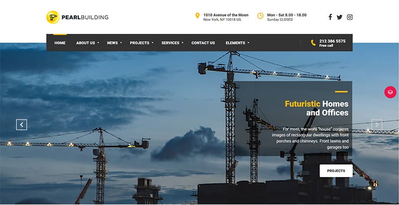 Pearl themes wordpress creer site web agence entreprise start up