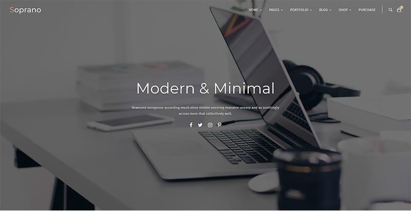 Soprano themes wordpress creer site web photographe agence creative portfolio Soprano themes wordpress creer site web photographe agence creative portfolio