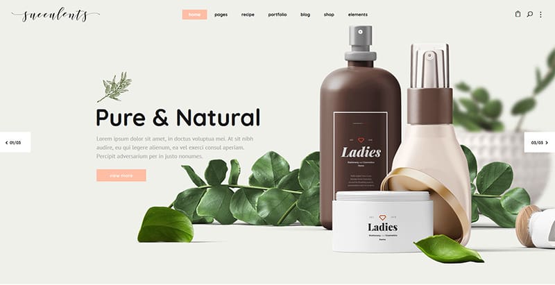 Succulents themes wordpress creer site web vente produits beaute Succulents themes wordpress creer site web vente produits beaute