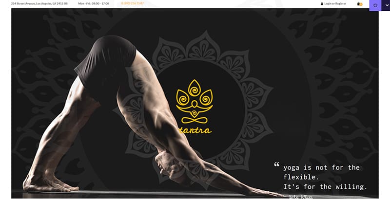Tantra themes wordpress creer site web clubs gym fitness coach