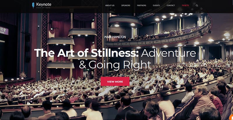 The core themes wordpress creer un site internet keynote evenements conférence