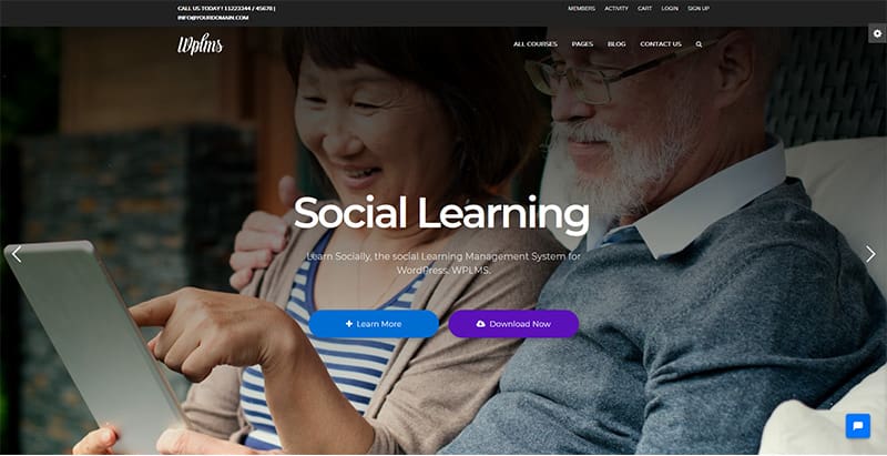 Wplms themes wordpress creer site internet educatif e learning education