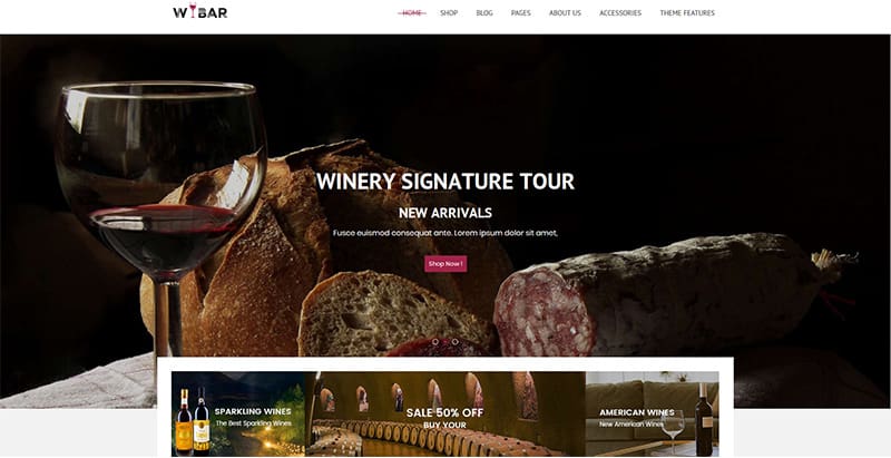 Wibar themes wordpress creer boutique en ligne marketplace