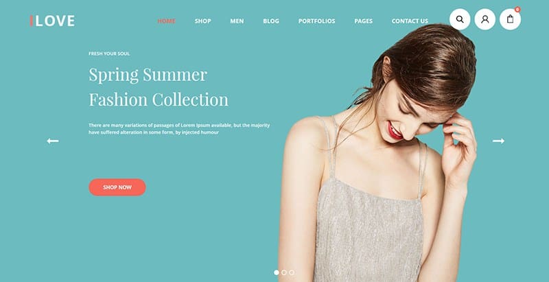 Ilove themes wordpress creer site web vente vetements mode Ilove site web de vente de vêtements
