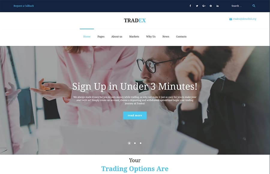 61298 big Tradex - thème WordPress Forex trading