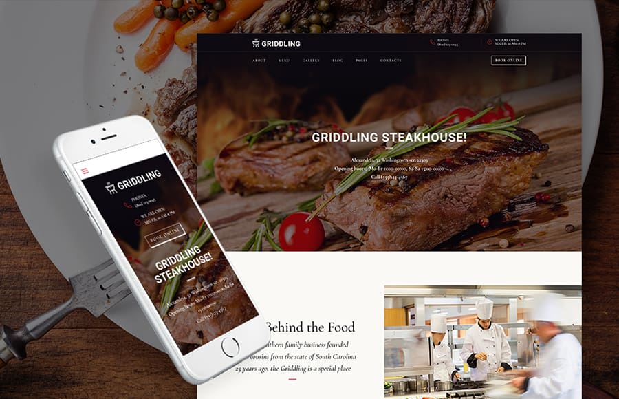 63410 big Meat & Barbecue Restaurant WordPress Theme