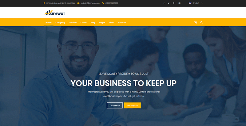 Amwal themes wordpress creer site web entreprise audit conseils consulting