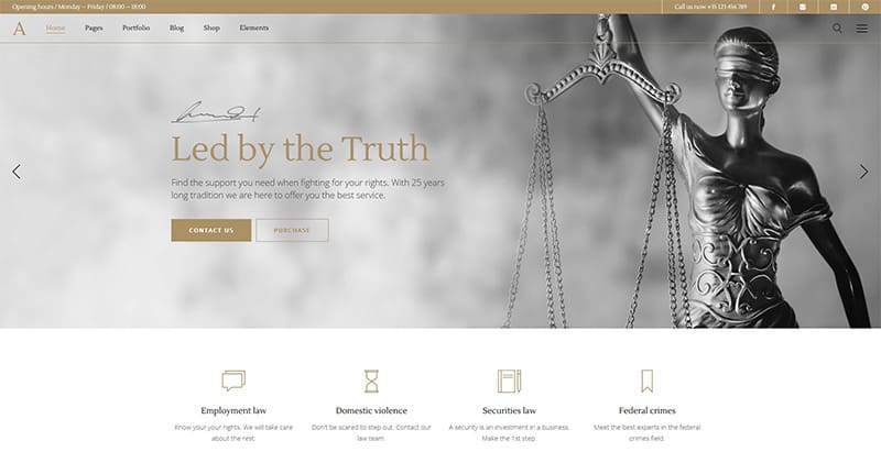 Anwalt themes wordpress creer site web entreprise startup pme business