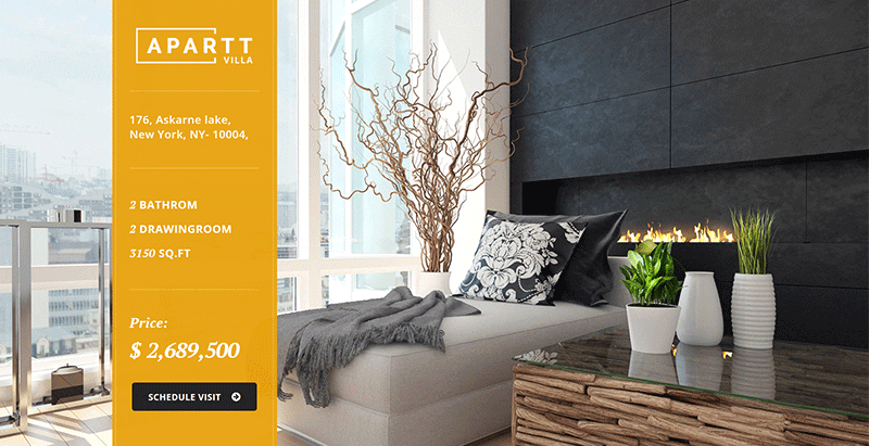 Apartvilla themes wordpress creer site web agent immobilier real estate