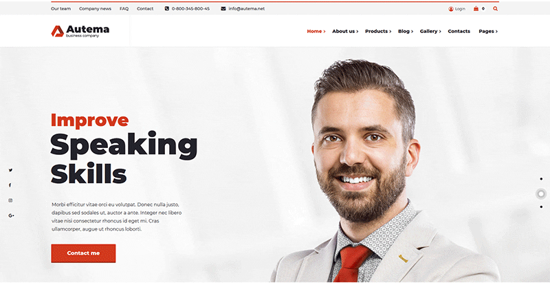 Autema themes wordpress creer site web entreprise investissement finance