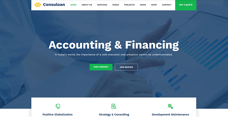 Consuloan themes wordpress создать сайт брокерского бизнеса Consuloan themes wordpress создать сайт брокерского бизнеса