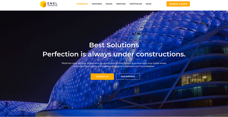 Enel themes wordpress creer site web entreprise pme startup