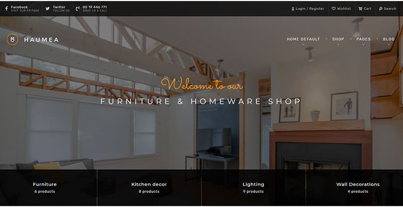 Haumea themes wordpress creer boutique en ligne ecommerce