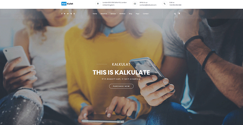 Kalkulat themes wordpress creer site web entreprise pme startup