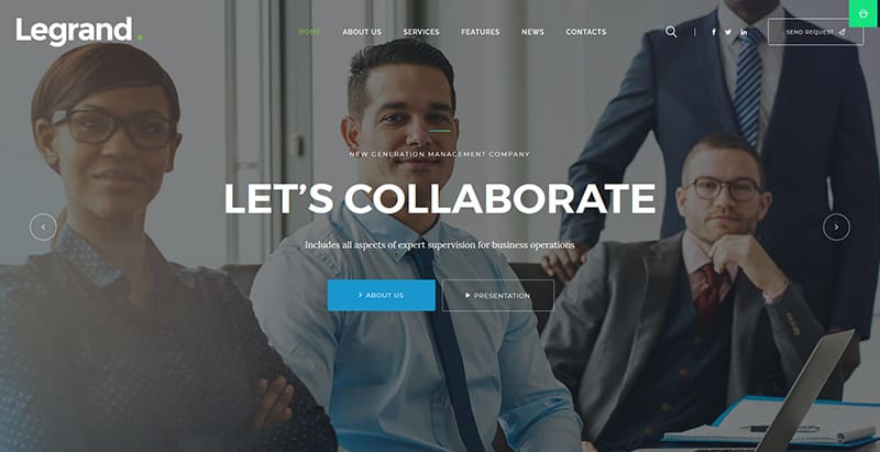 Legrand themes wordpress creer site internet avocat procureur juge