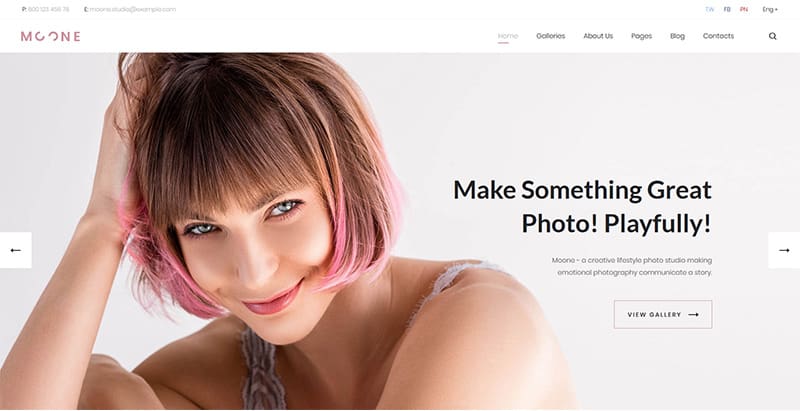 موضوعات Moone WordPress إنشاء وكالة إبداعية لموقع الويب