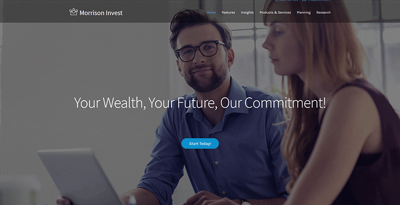 Morrison invest themes wordpress creer site web entreprise investissement finance Morrison invest themes wordpress creer site web entreprise investissement finance
