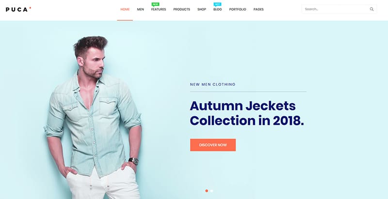 Puca themes wordpress creer boutique en ligne ecommerce