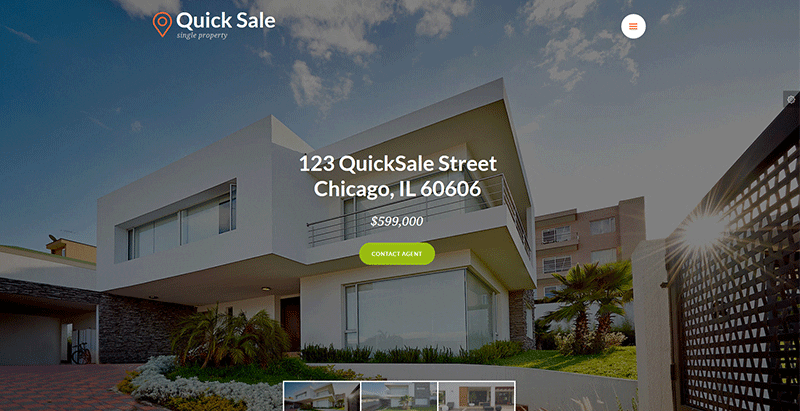 Quick sale themes wordpress creer site web agent immobilier real estate
