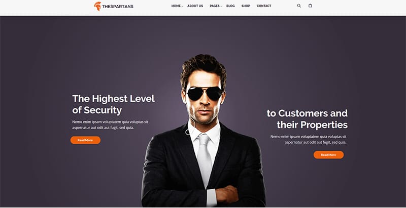 Thespartans themes wordpress creer site web entreprise securite surveillance Thespartans themes wordpress creer site web entreprise securite surveillance