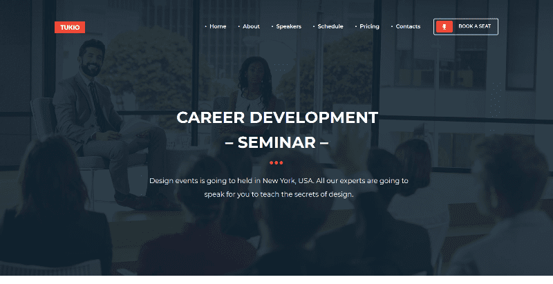 Tukio themes wordpress creer site web event conference evenement