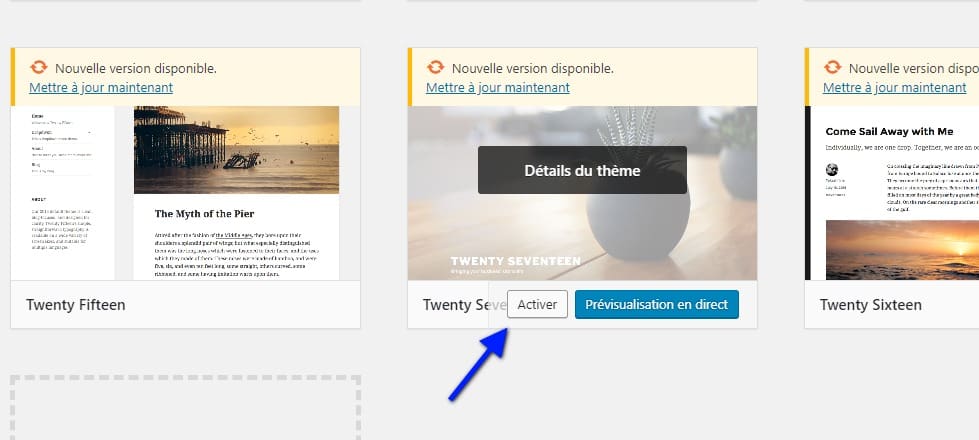 Choisir un thème wordpress par défault Comment corriger la médiathèque qui ne fonctionne plus sur WordPress